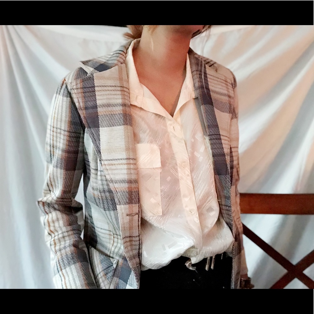 SOLD💢✔️Campus Casuals 1970s Plaid Blazer